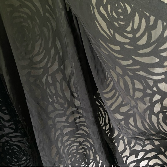 Whimsigoth women’s velvet burnout black kimono floral patterned one size goth - Picture 5 of 5